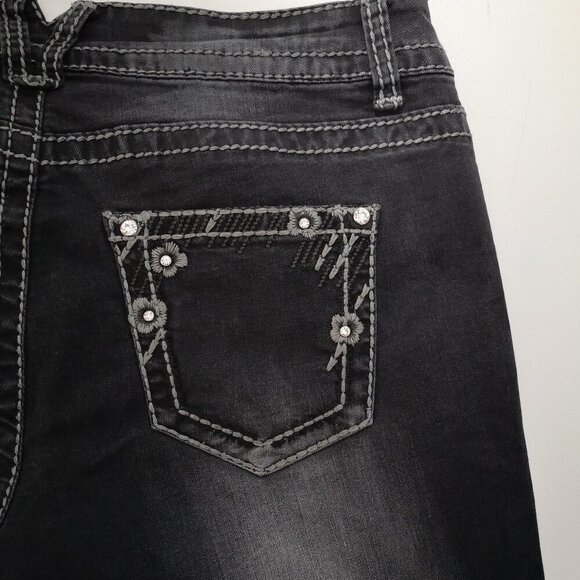 Suko Jeans Ladies Size 10 Narrow Legs Black Jeans - Picture 8 of 13